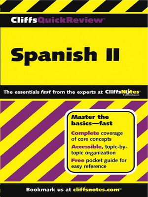 cover image of CliffsQuickReview Spanish II
